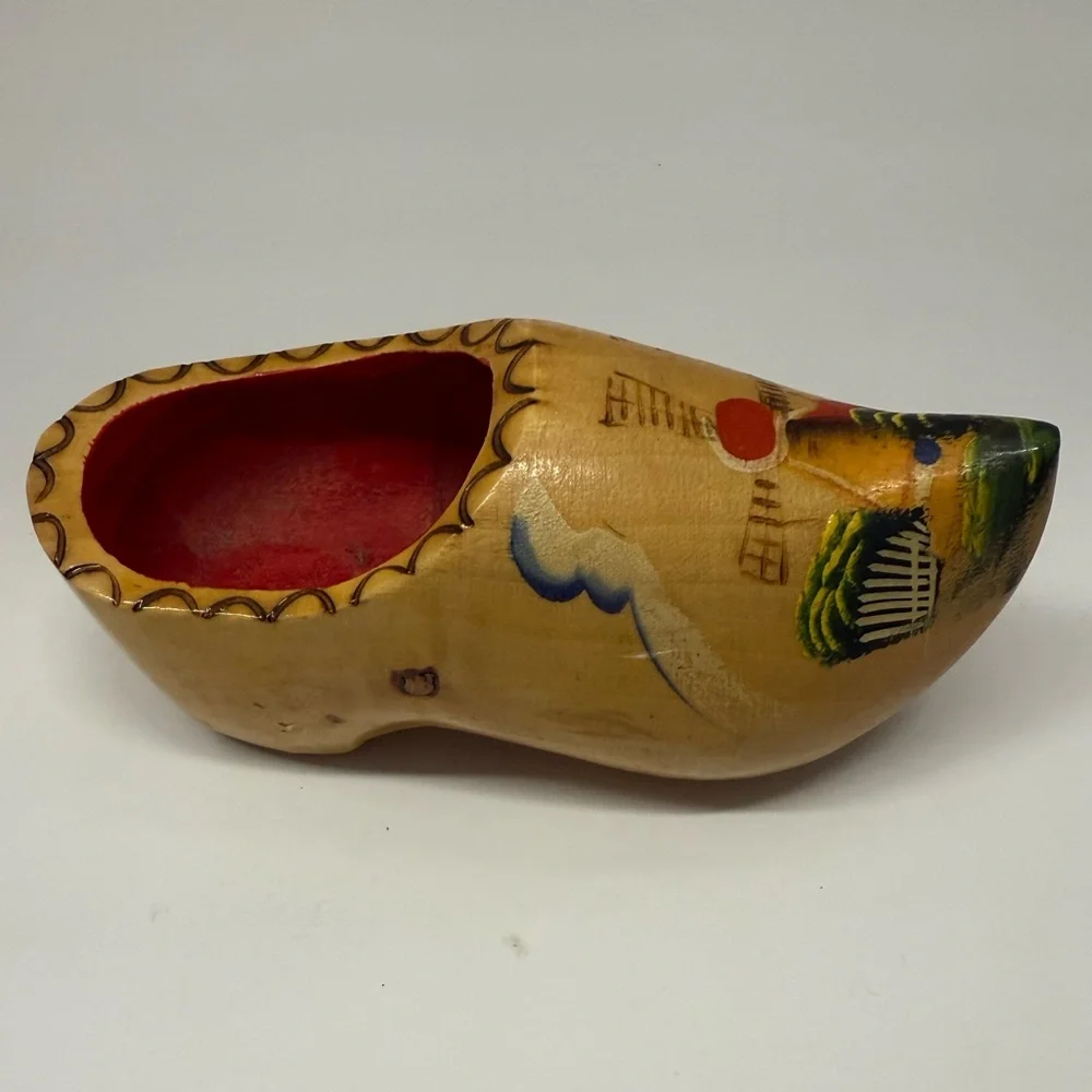 Vintage Wooden Clog Wall Decor